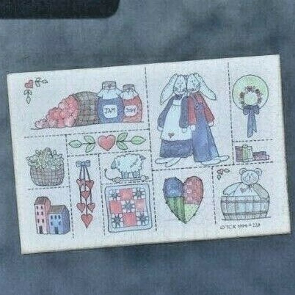 Vintage The Craft Room Print Triptych Homemade with Love 1994 Framed - Picture 3 of 5